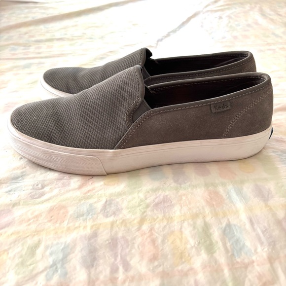 Keds sneakers double decker Gray Slip-On Shoes SZ 9 Worn 1X Indoors - Picture 2 of 14